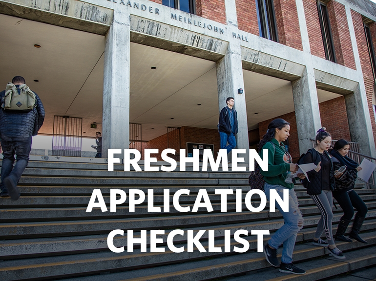 Freshmen Application Checklist