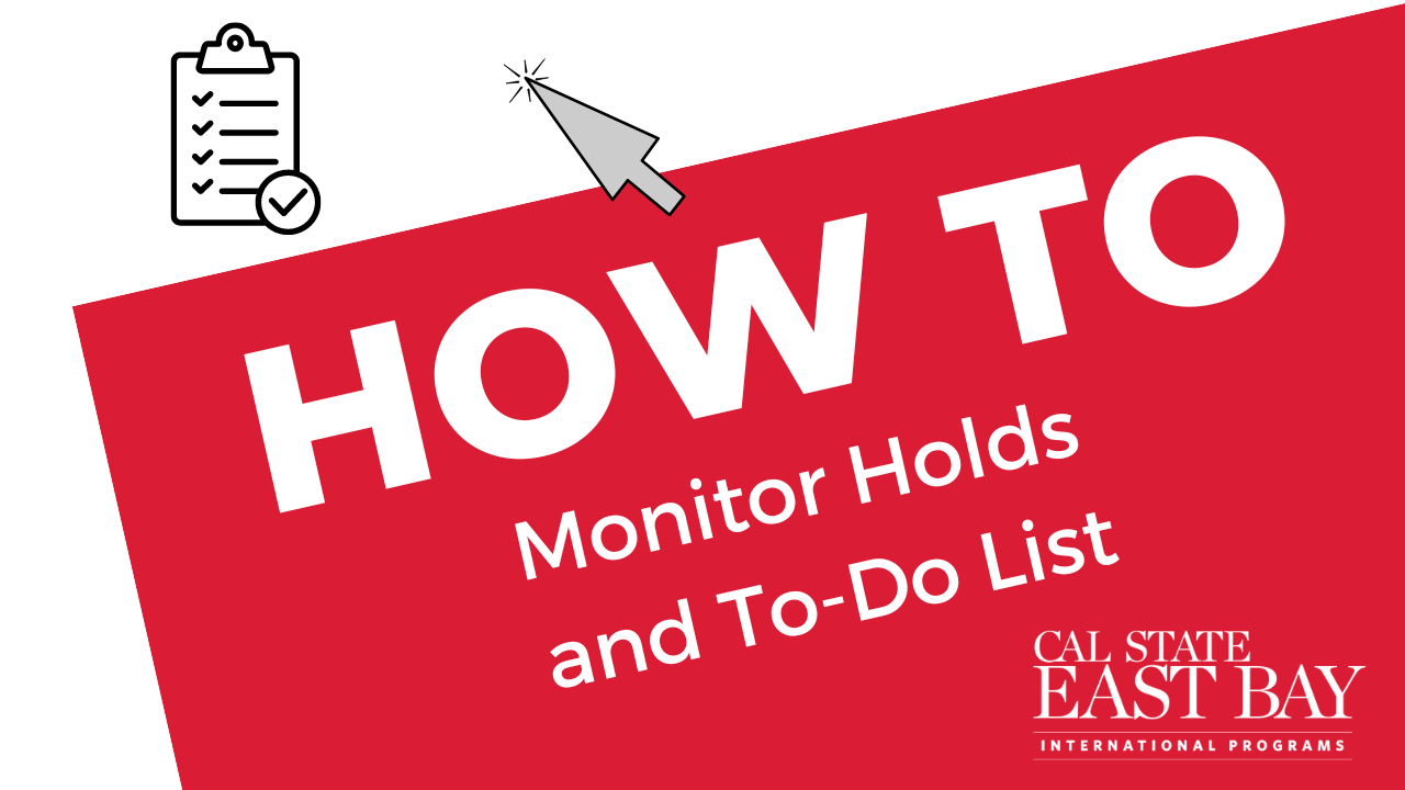 How to Monitor Holds and To Do List