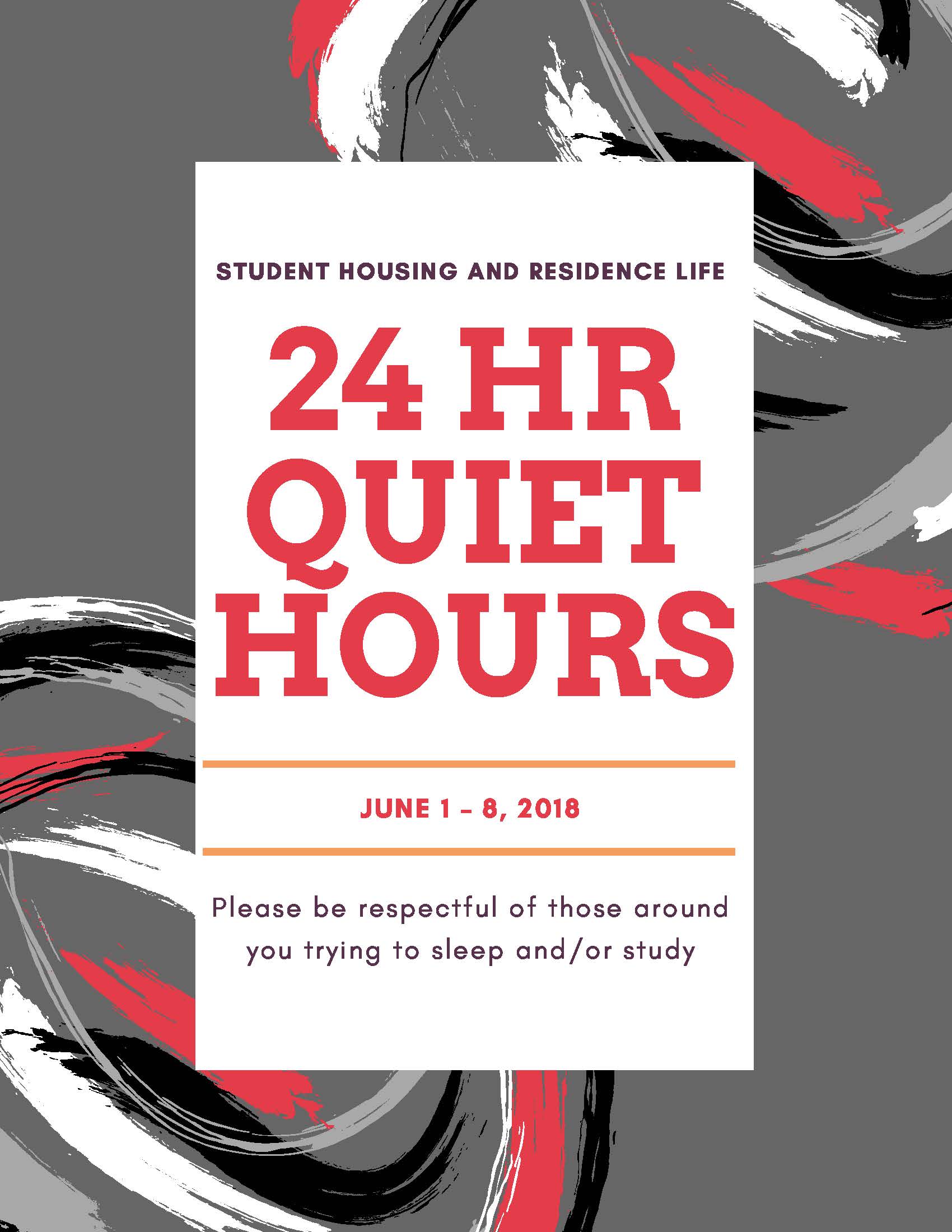 Quiet Hours Flyer