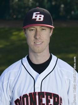 Headshot of CSUEB baseball pitcher Sean Becker.