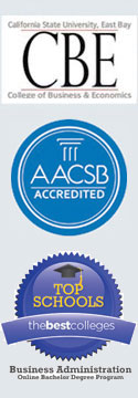 The logos for "The Best Colleges," "The Princeton Review," and the AACSB.