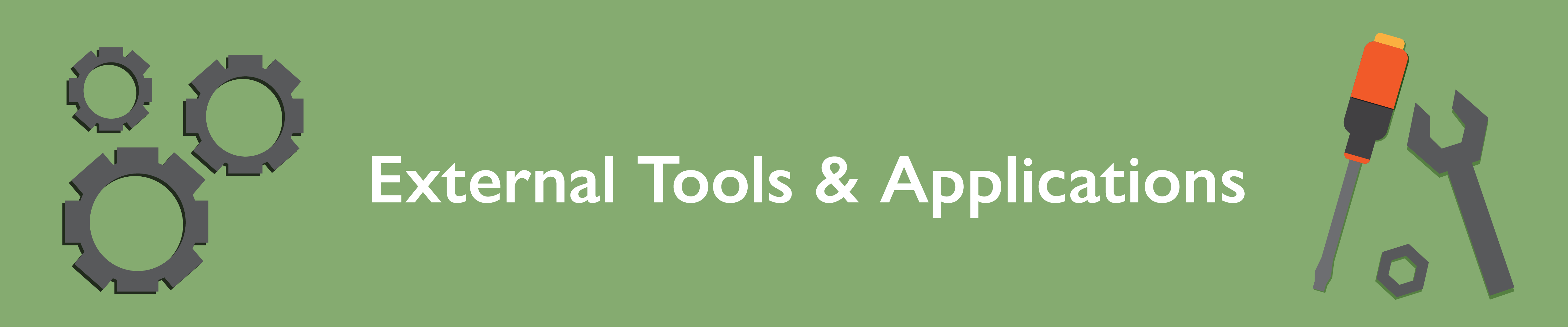 Image graphic for "external tools and applications"