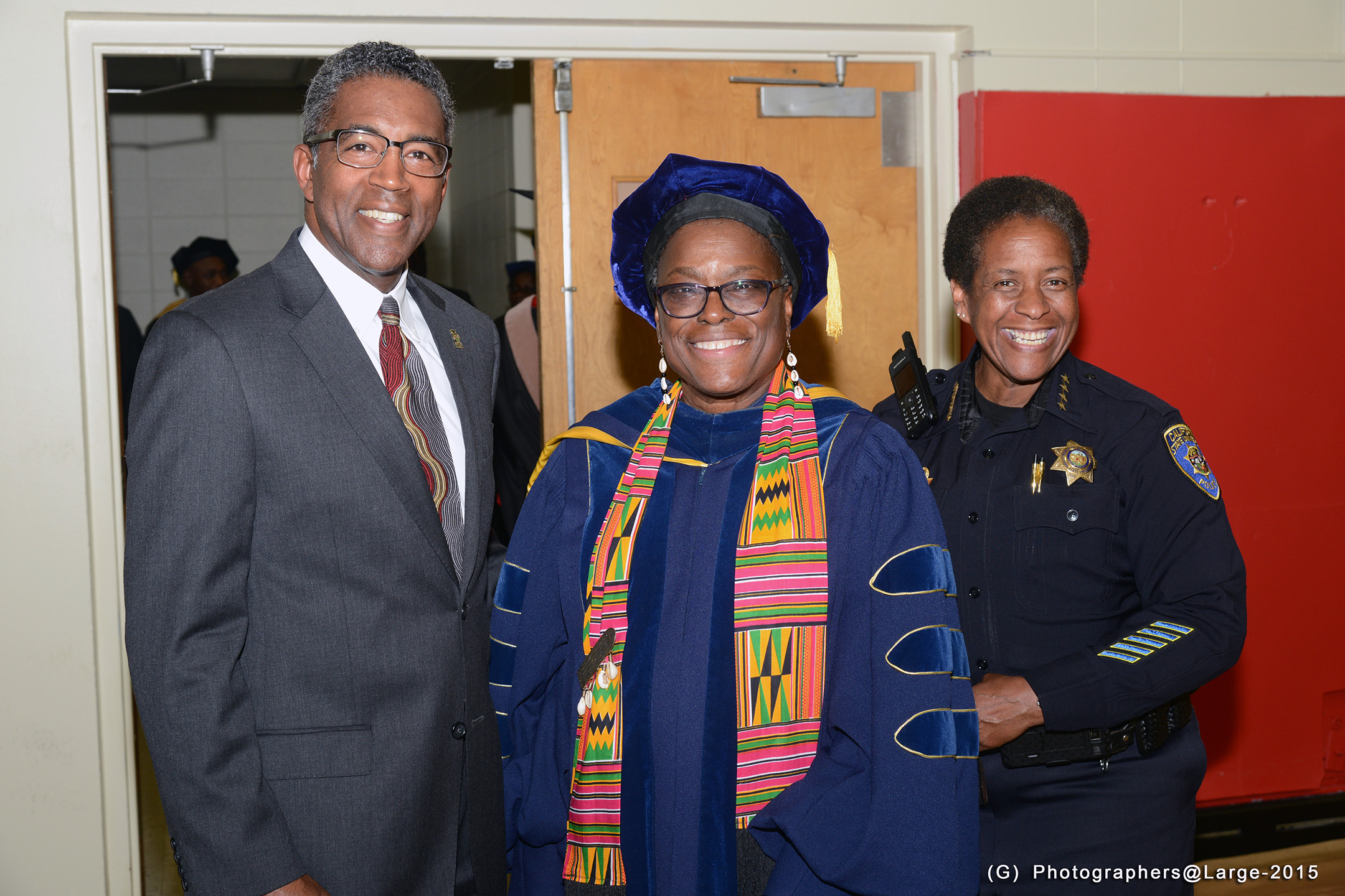Stan Hebert, Dr. Dianne Rush Woods and Chief Sheryl Boykins
