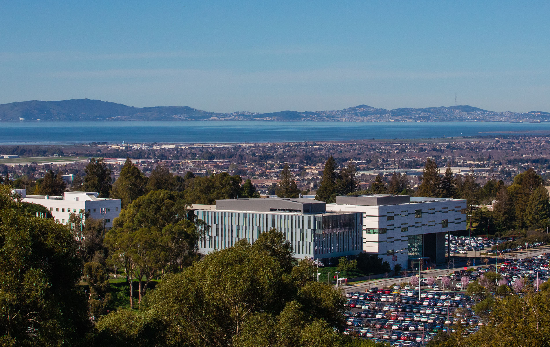 view of the campus from above