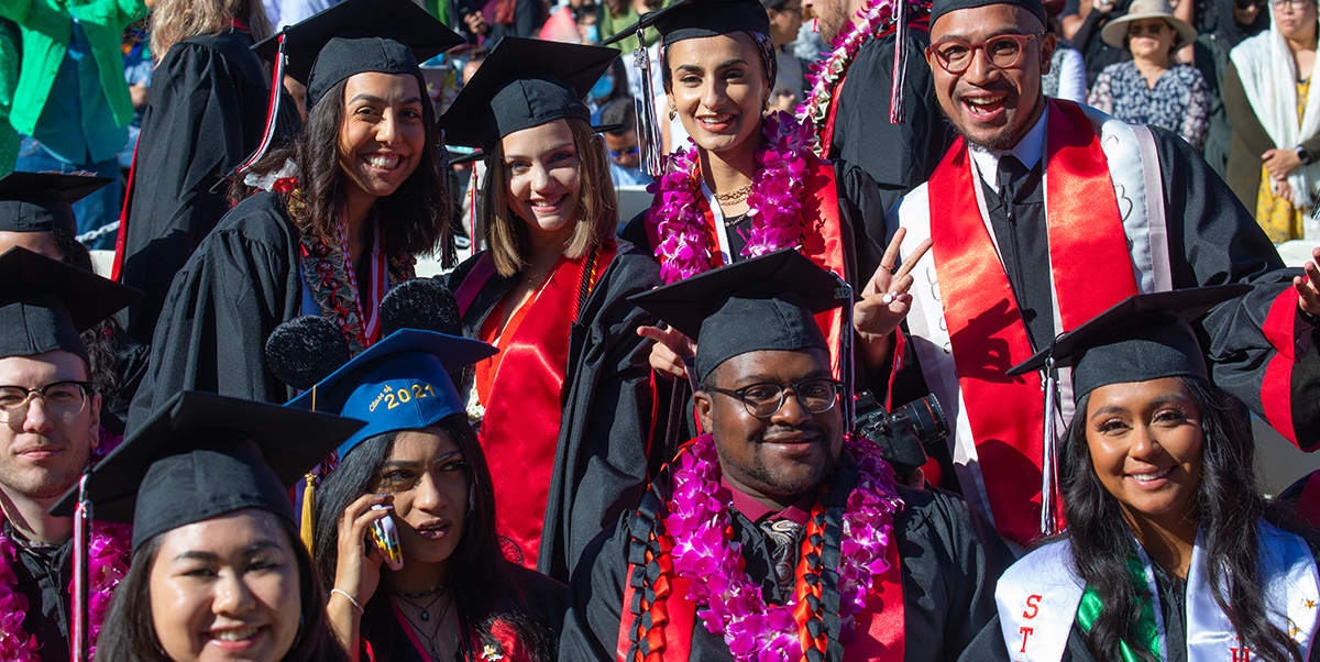 Students at graduation