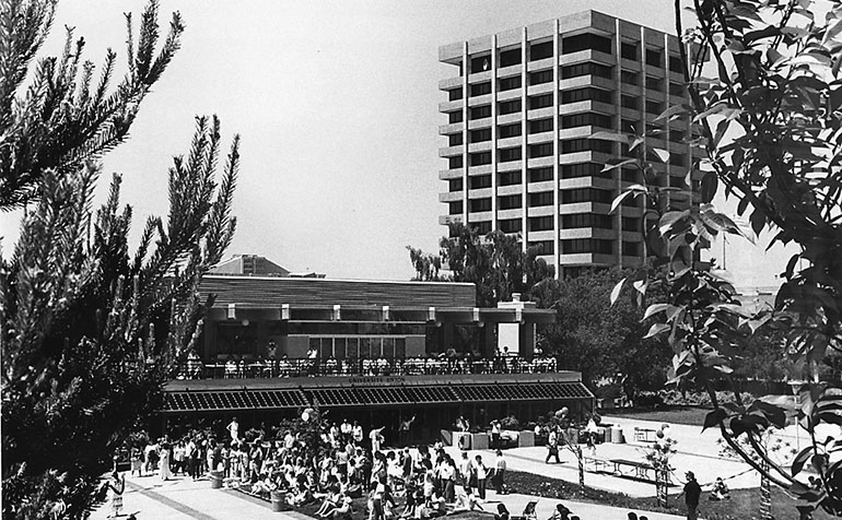 View of university from 1960's