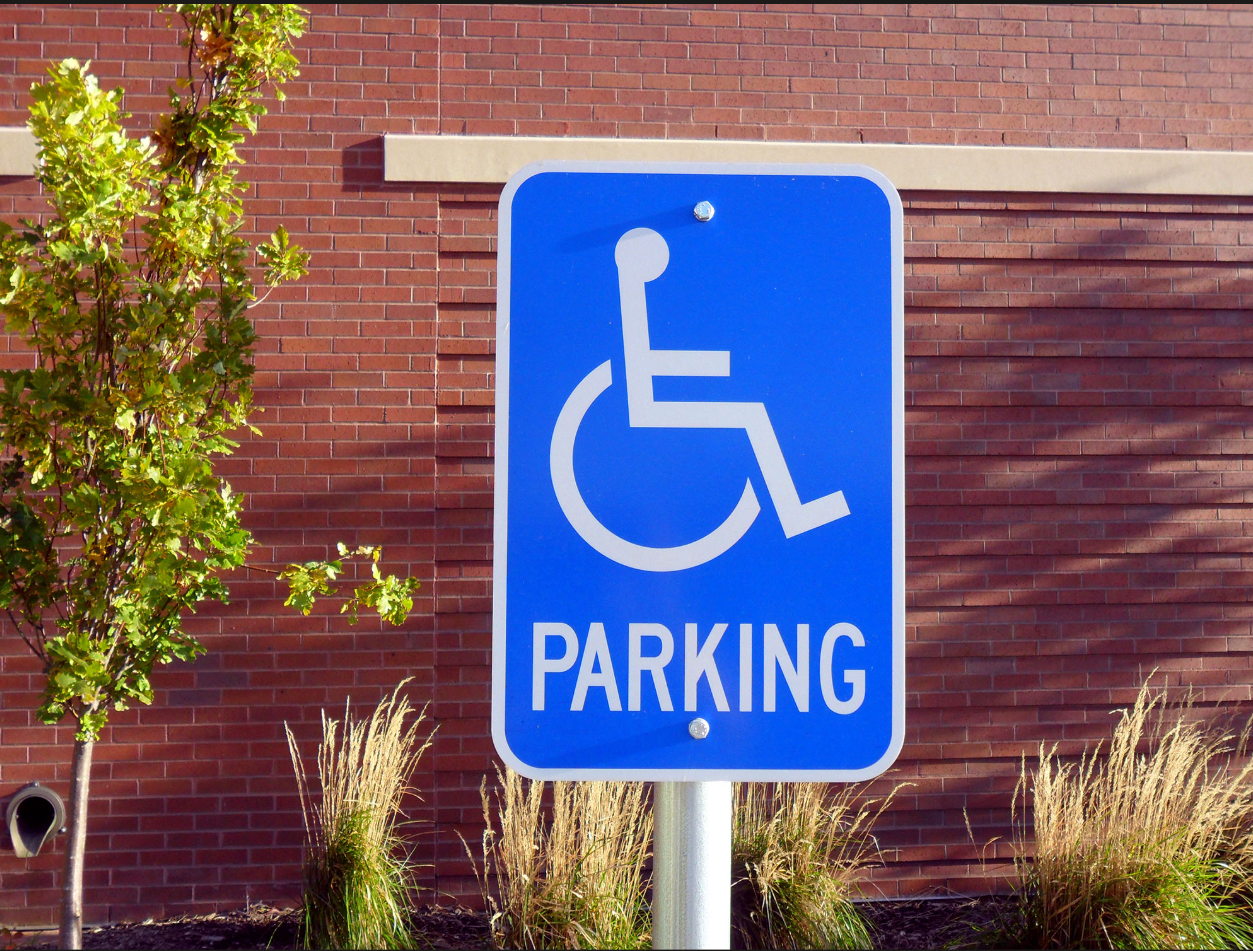 Accessible parking sign