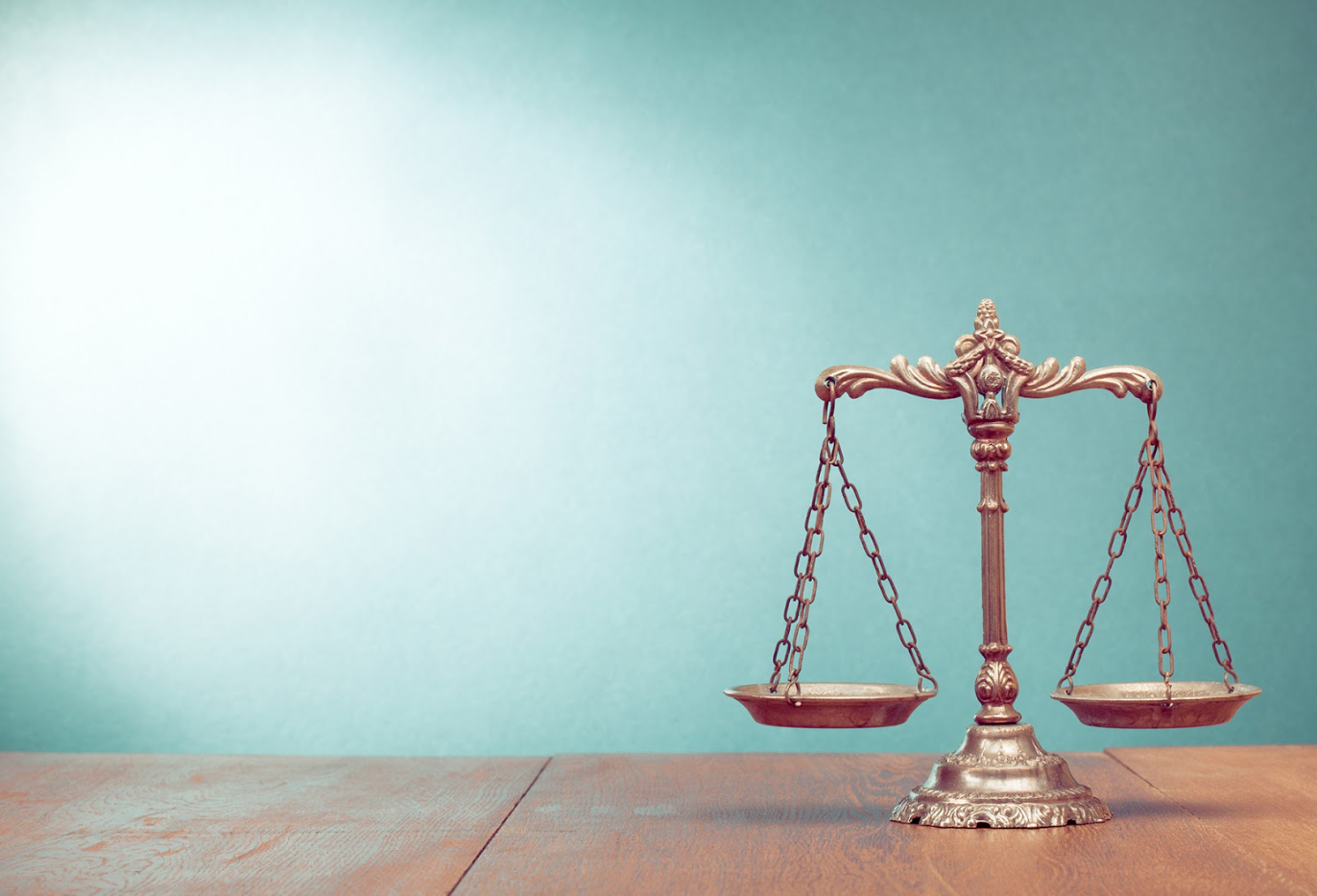 Scales on a table
