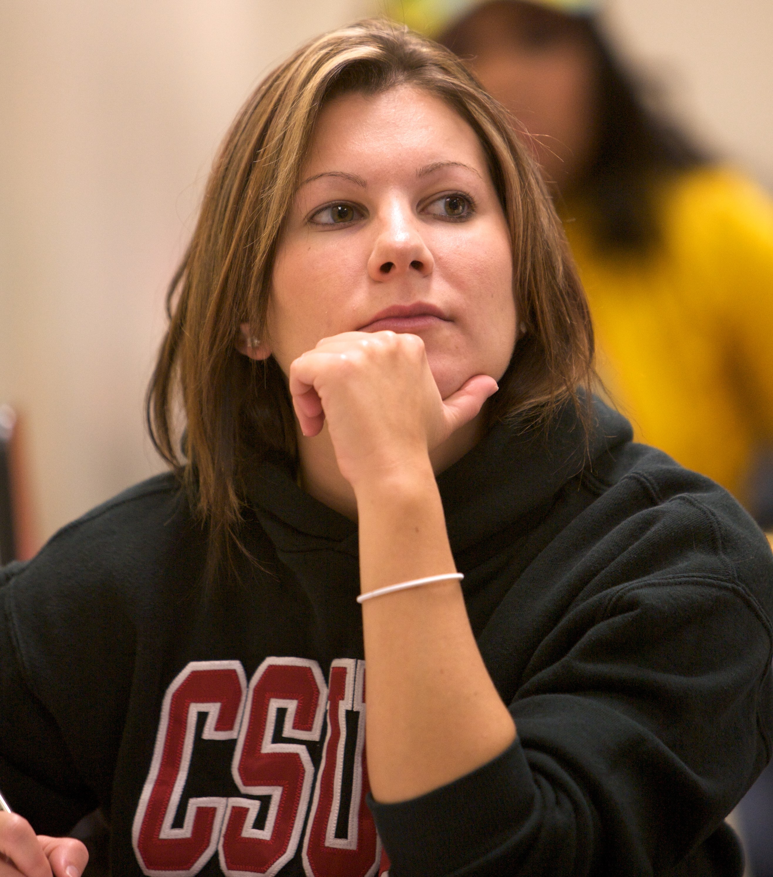 Student Looking at the Front of the Classroom