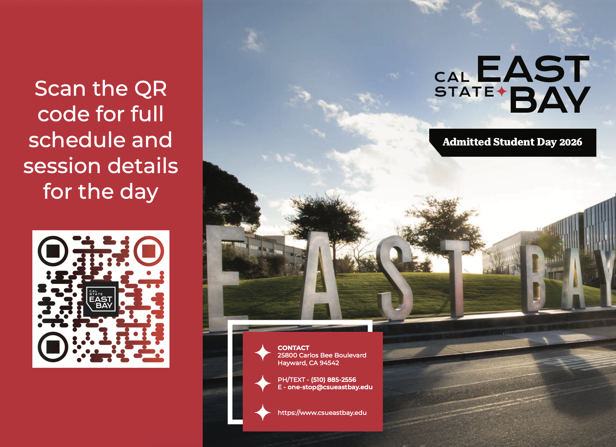 Admitted Student Day 2026 Program Page 1