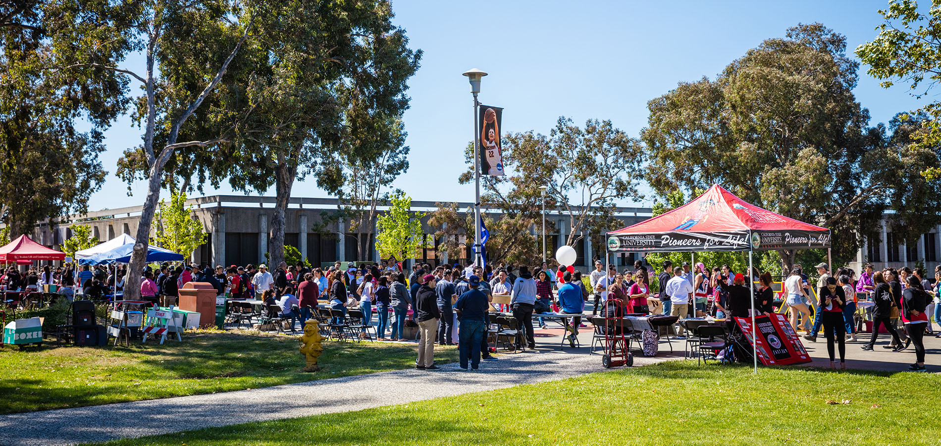 Campus Event with Canopies