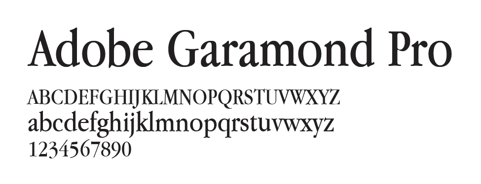 Adobe Garamond Font