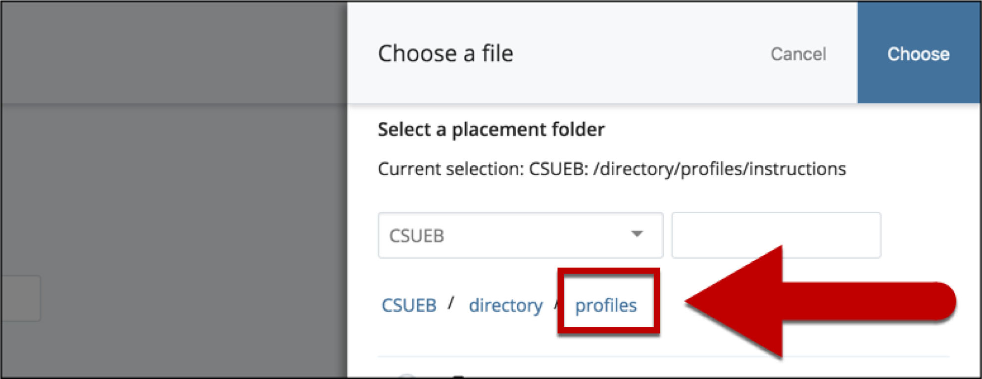 Select Profile