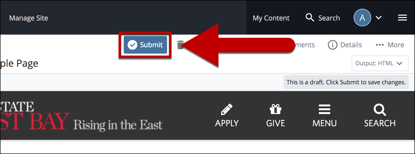 Select Submit