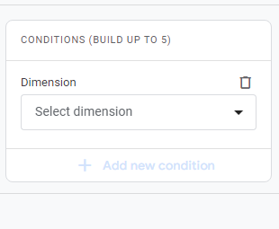 Dimensions tab