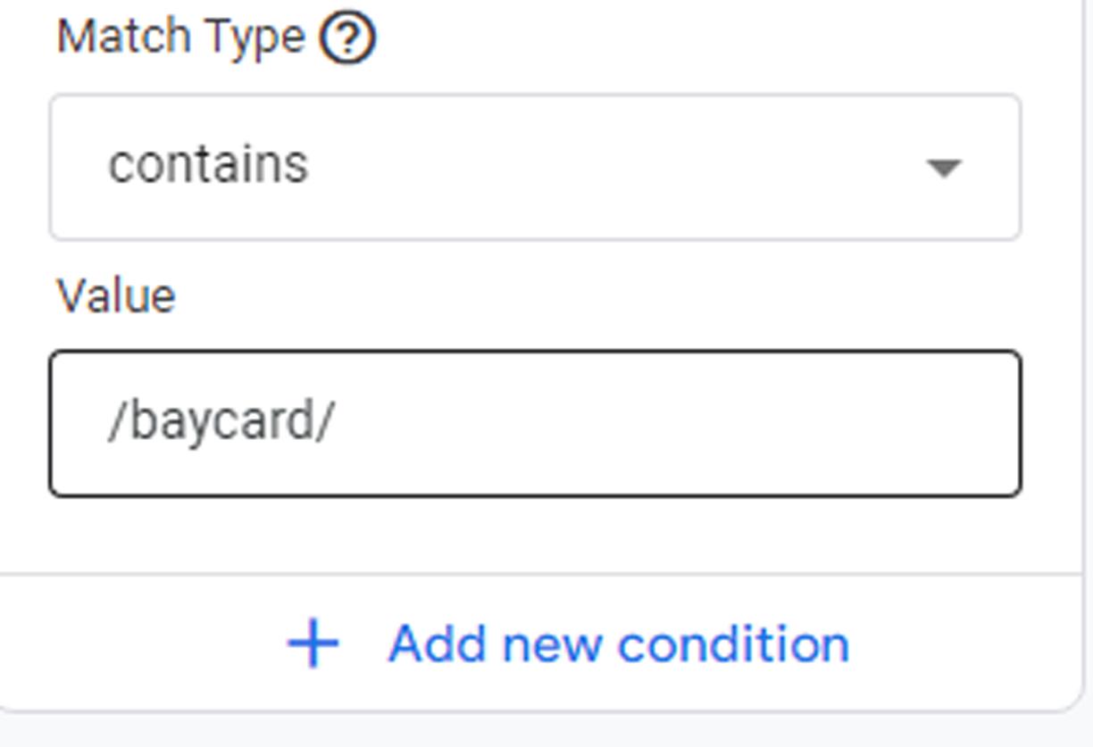 photo of the value /baycard/