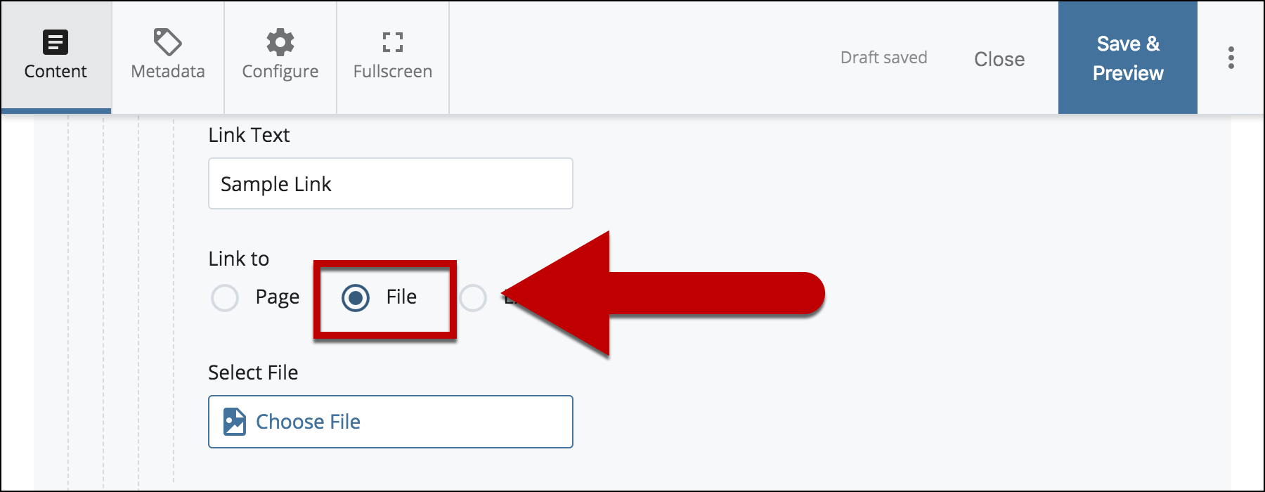 select file