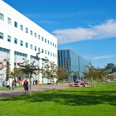 Outside view of VBT and SA Buildings