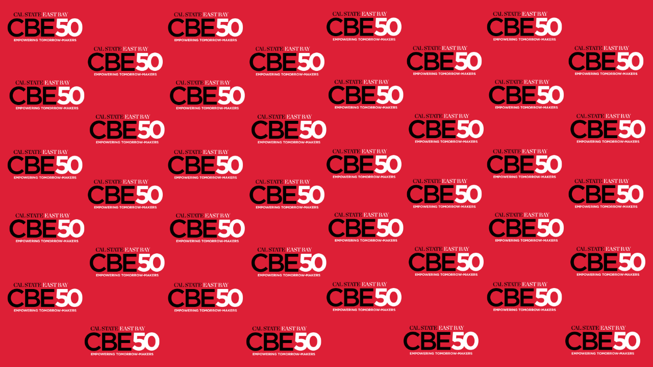 CBE50th Logo red