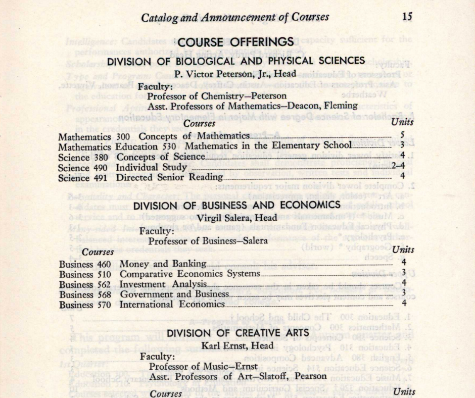 Course Catalog