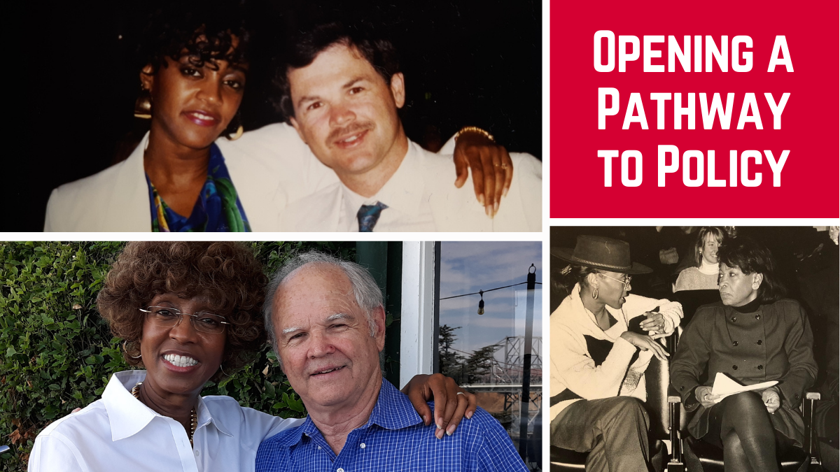 Pictured- Left Top and Bottom: Deborah Evans and Charles Weiss, former Associated Students President, and Vice President in 1988 and today. Bottom Right: Deborah Evans and Congresswoman Maxine Waters. 