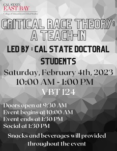 Critical Race Theory: Teach-in