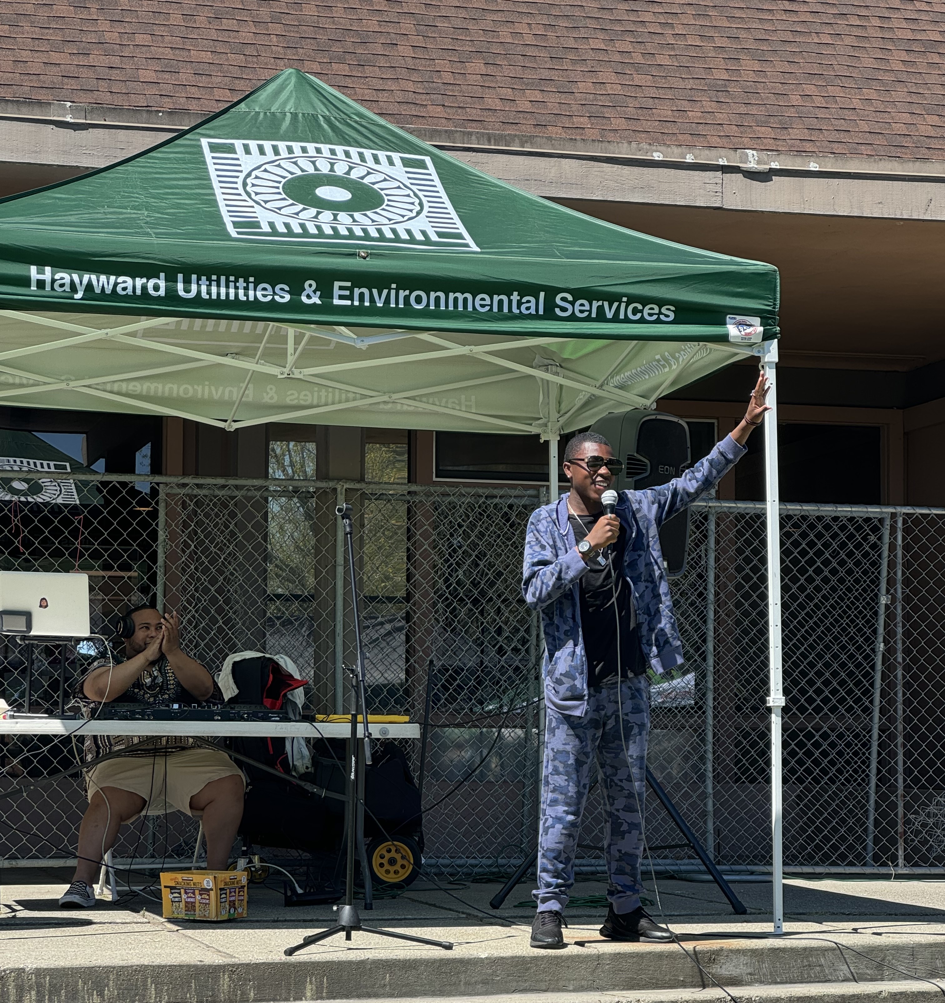 8th Grader and CELI Student Ambassador, Bryce Brown, performing his CELI rap