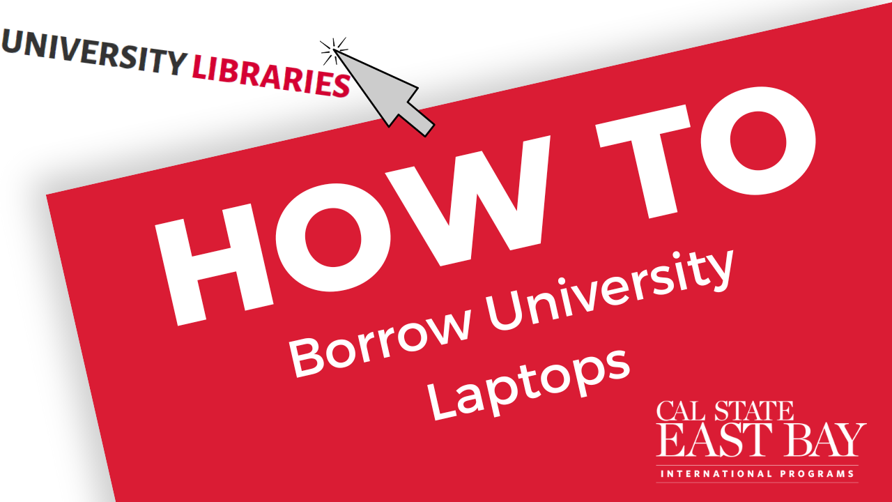 How to borrow university laptops video screenshot