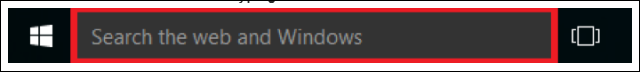 search window