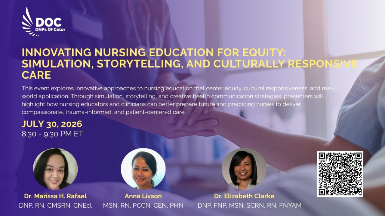 Nursing Presented at DNPs of Color Speaker Series Online