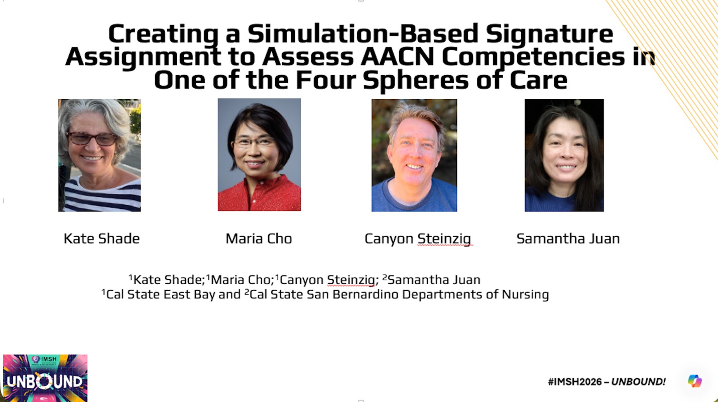 CSU East Bay & San Bernardino Present at IMSH