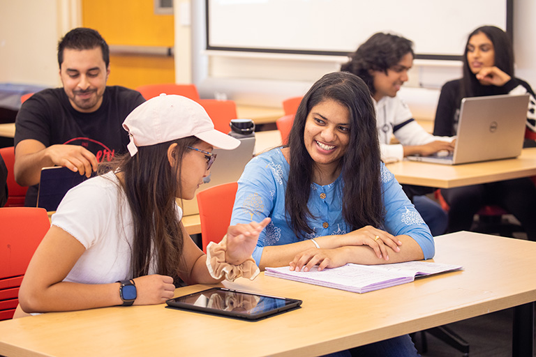 students in class