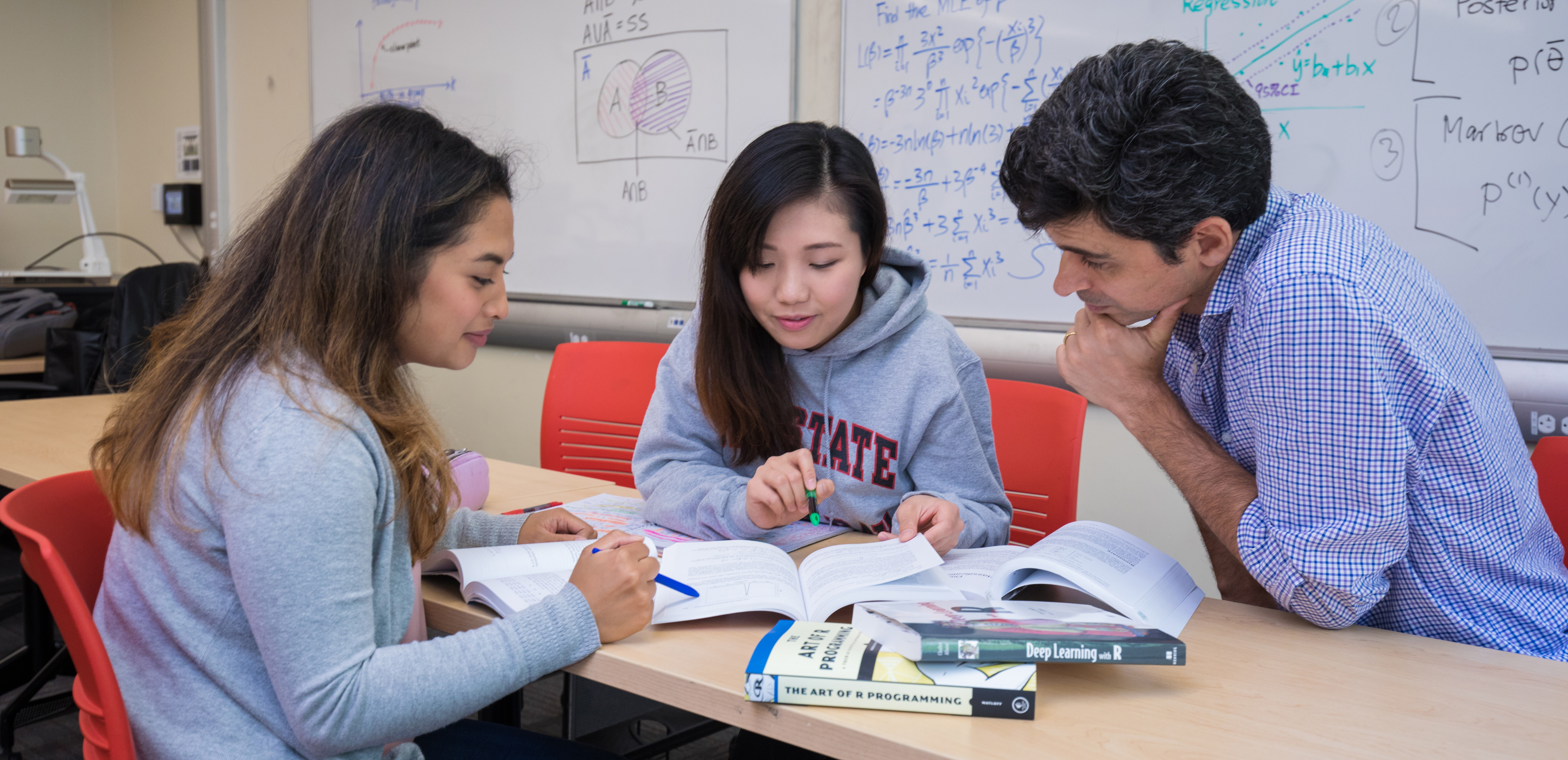 Students in Data Science classroom.