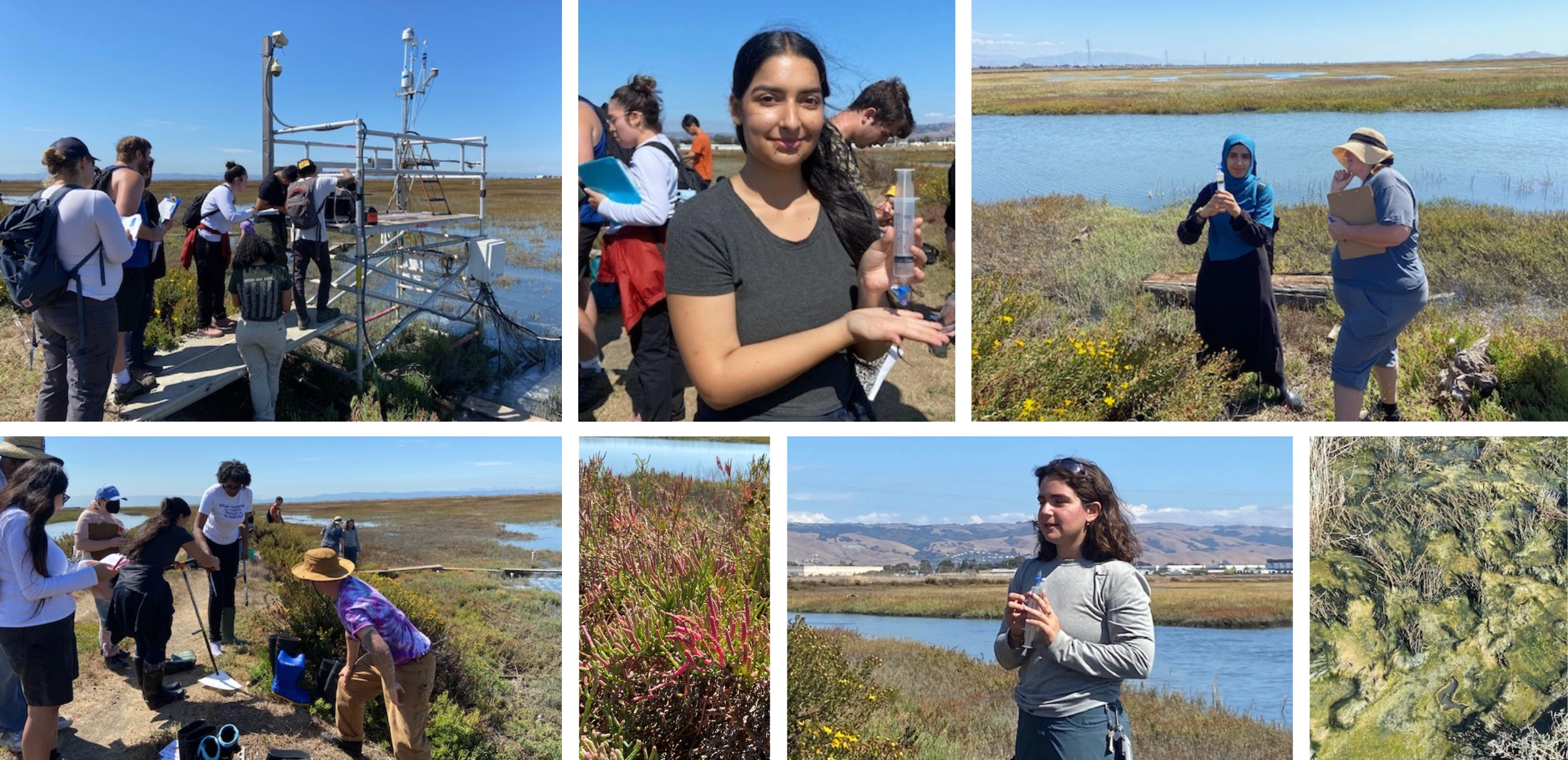 students exploring eden landing