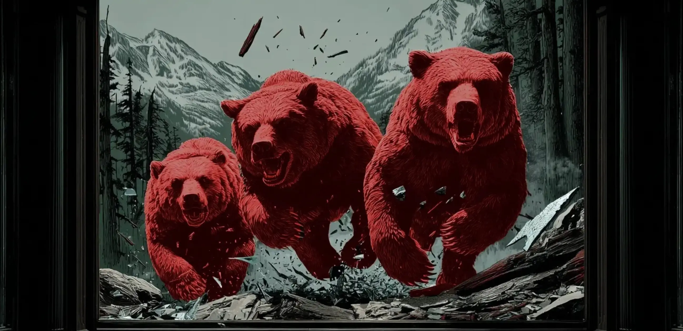 Red Natural History Fellow Art