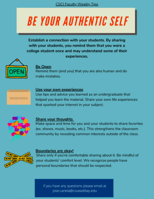 Infographic about Being Your Authentic Self