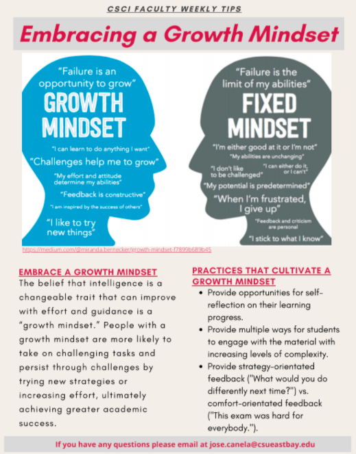 infographic about Embracing a Growth Mindset