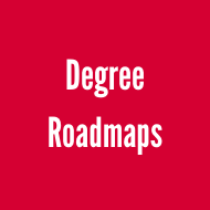 a photo that says degree roadmaps with a red background