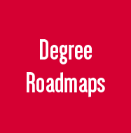 a photo that says degree roadmaps with a red background