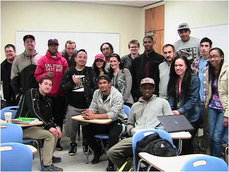 students sitting in a classroom