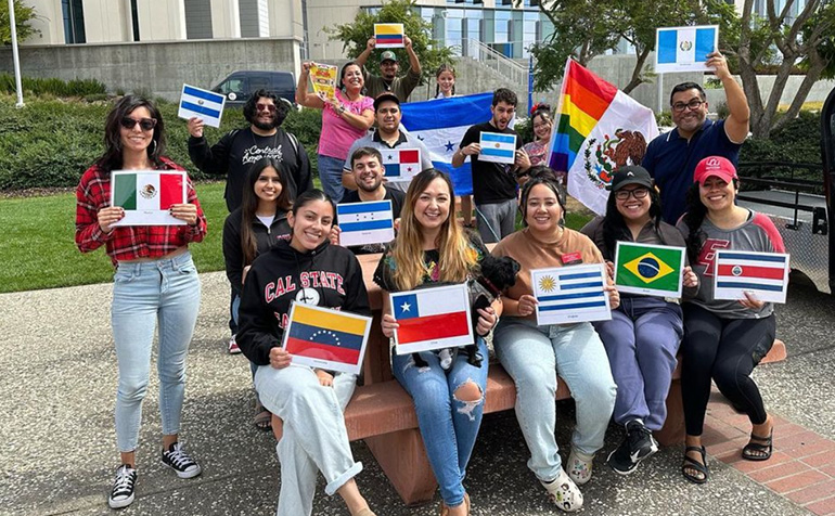 Staff at a Latin American Independence Day event
