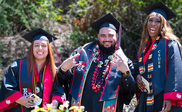 Students at commencement