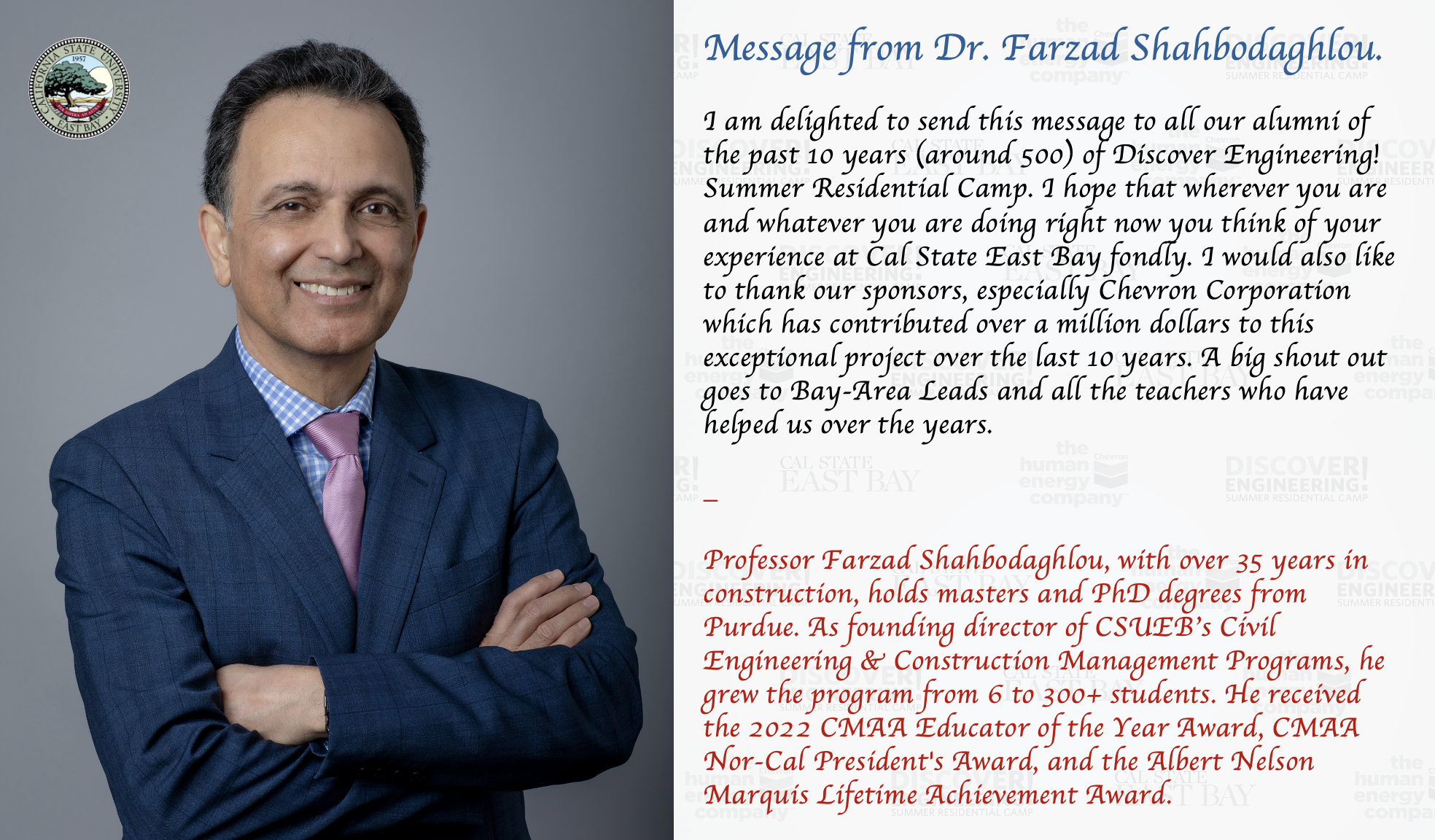 Dr. Farzad's Message