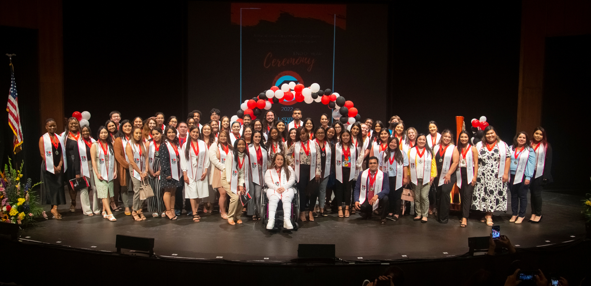 group photo of EOP graduating students