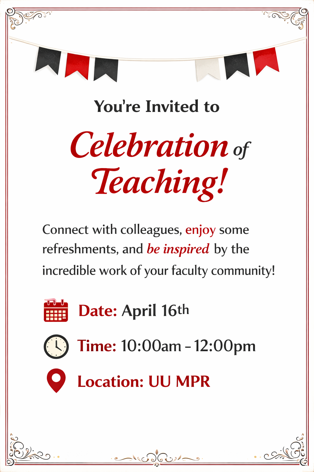 Celebration of Teaching Invitation