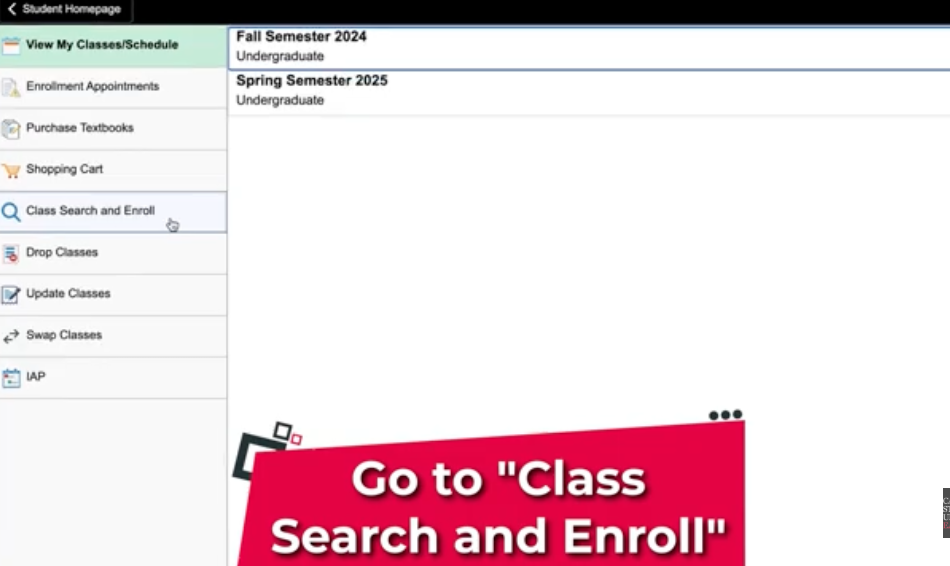 How to Enroll for Classes