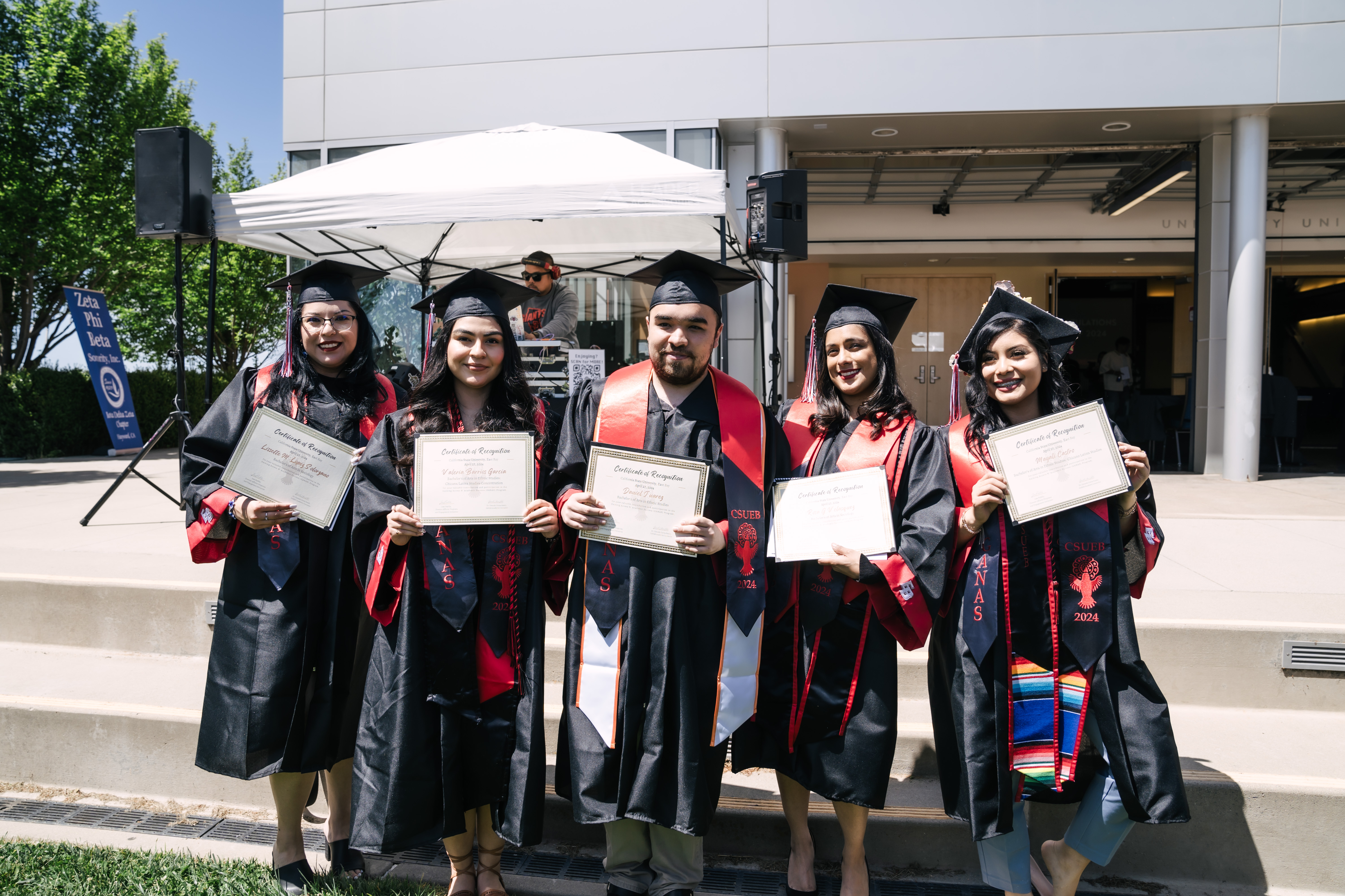 ganas students in graduation outfits