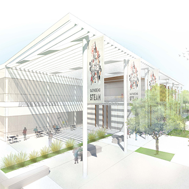  A rendering of a two story building