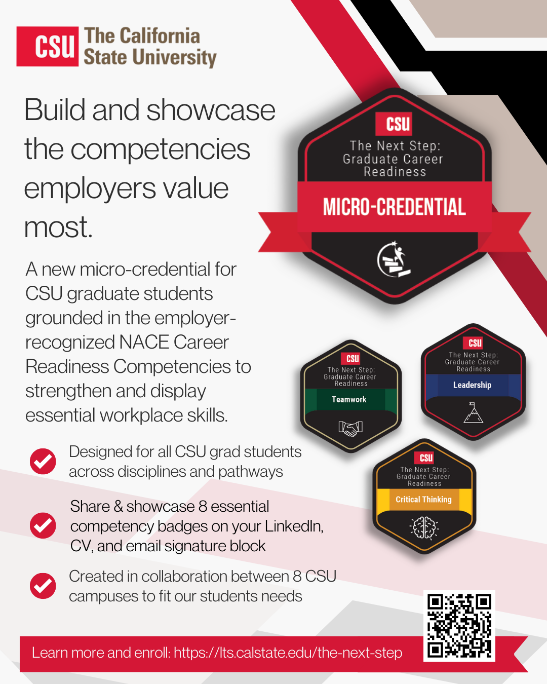 Next Step CSU Graduate Career Readiness program graphic