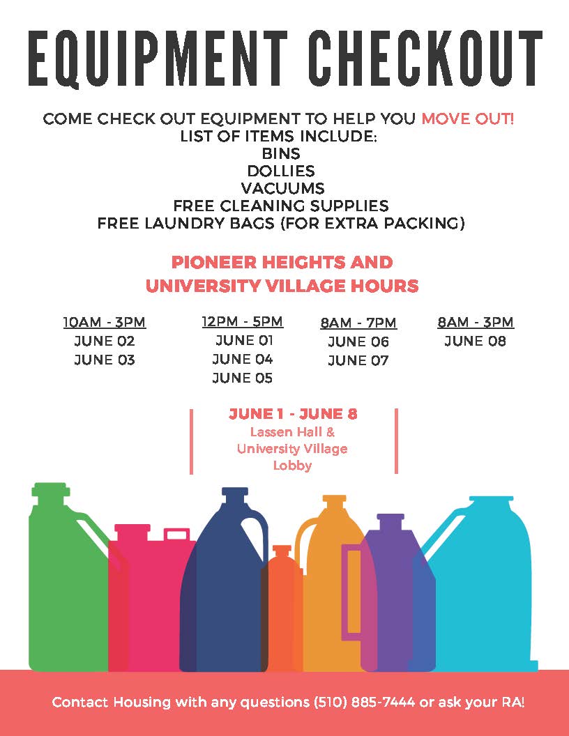 Equipment Check Out Flier